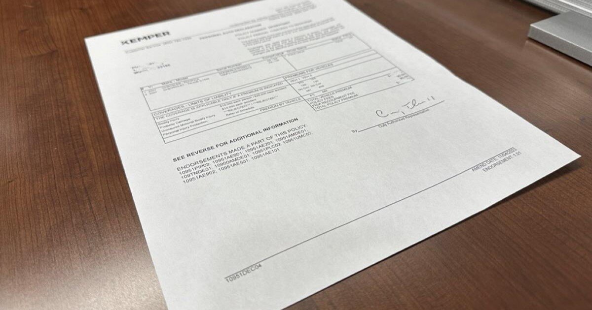 Understanding Your Declaration Page